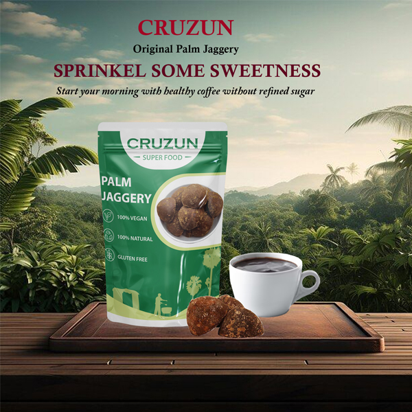 CRUZUN Palm Jaggery Karuppatti - Udankudi Palm Jaggery Without Sugar | 100% Pure Natural Traditional Palm Karupatti | Natural Sweetners 500g