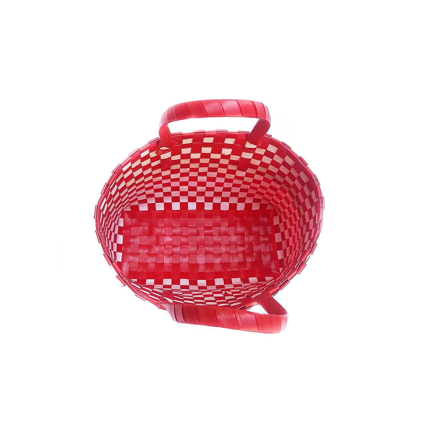 Cruzun Wire Basket - Shopping Plastic Basket With Handle - Multipurpose Rectangular Storage Basket - Picnic Plastic Basket - Storage Basket For Kitchen, Vegetable And Fruits