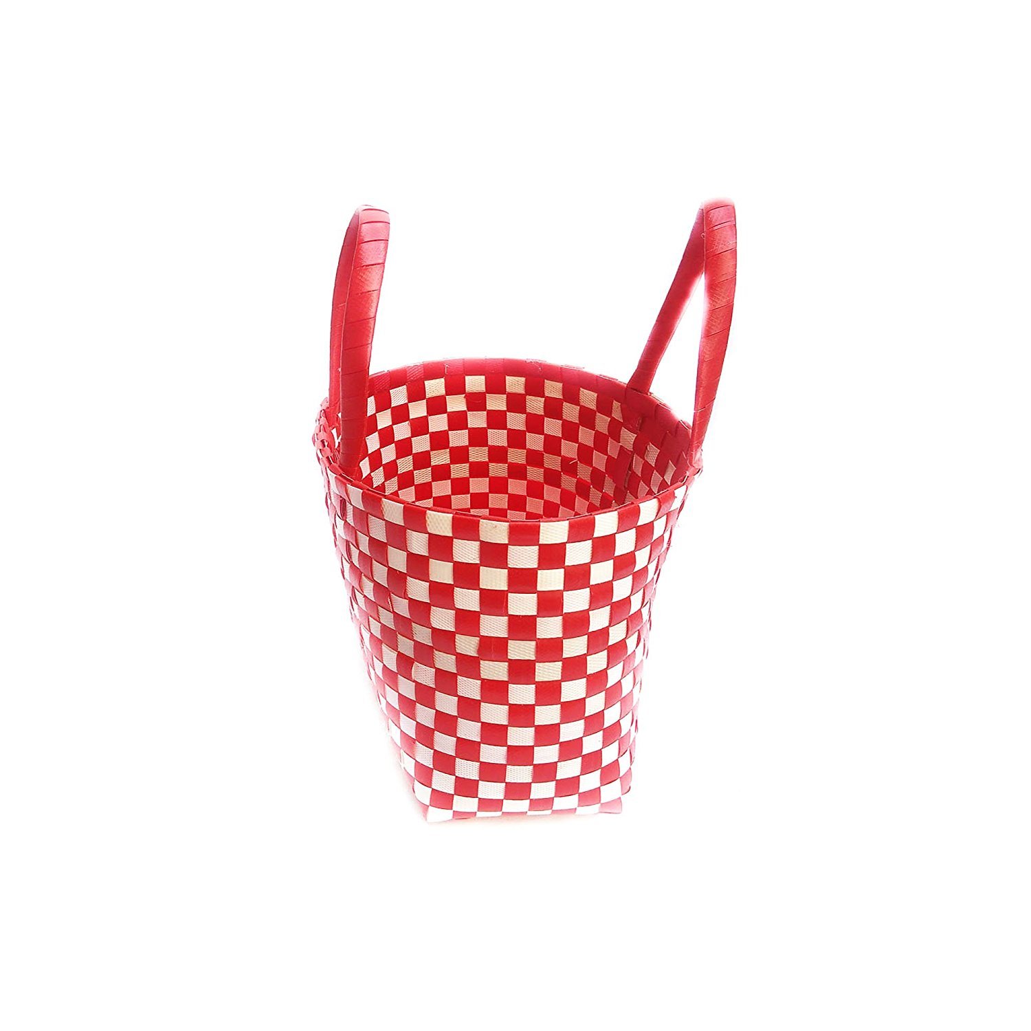 Cruzun Wire Basket - Shopping Plastic Basket With Handle - Multipurpose Rectangular Storage Basket - Picnic Plastic Basket - Storage Basket For Kitchen, Vegetable And Fruits